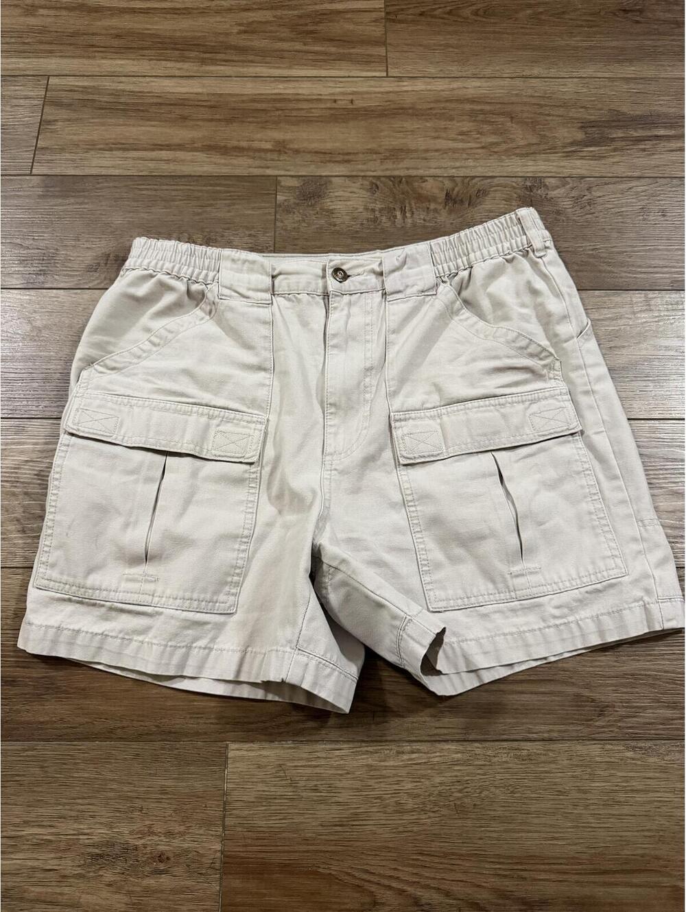 Vintage Cabelas Outdoors Men's 34 Beige Cargo Hiker Shorts